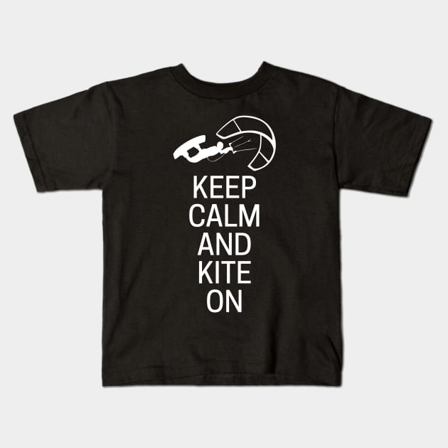 Keep Calm And Kite On Kids T-Shirt by MessageOnApparel